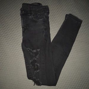 black american eagle jeans